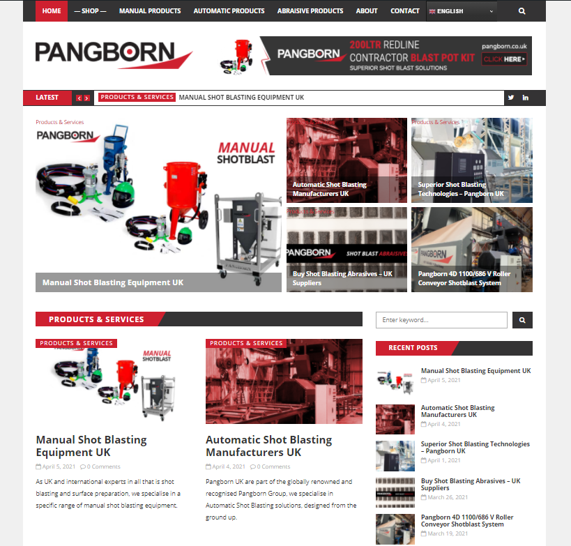 to the new Pangborn UK Blog! Pangborn Shot Blasting Systems